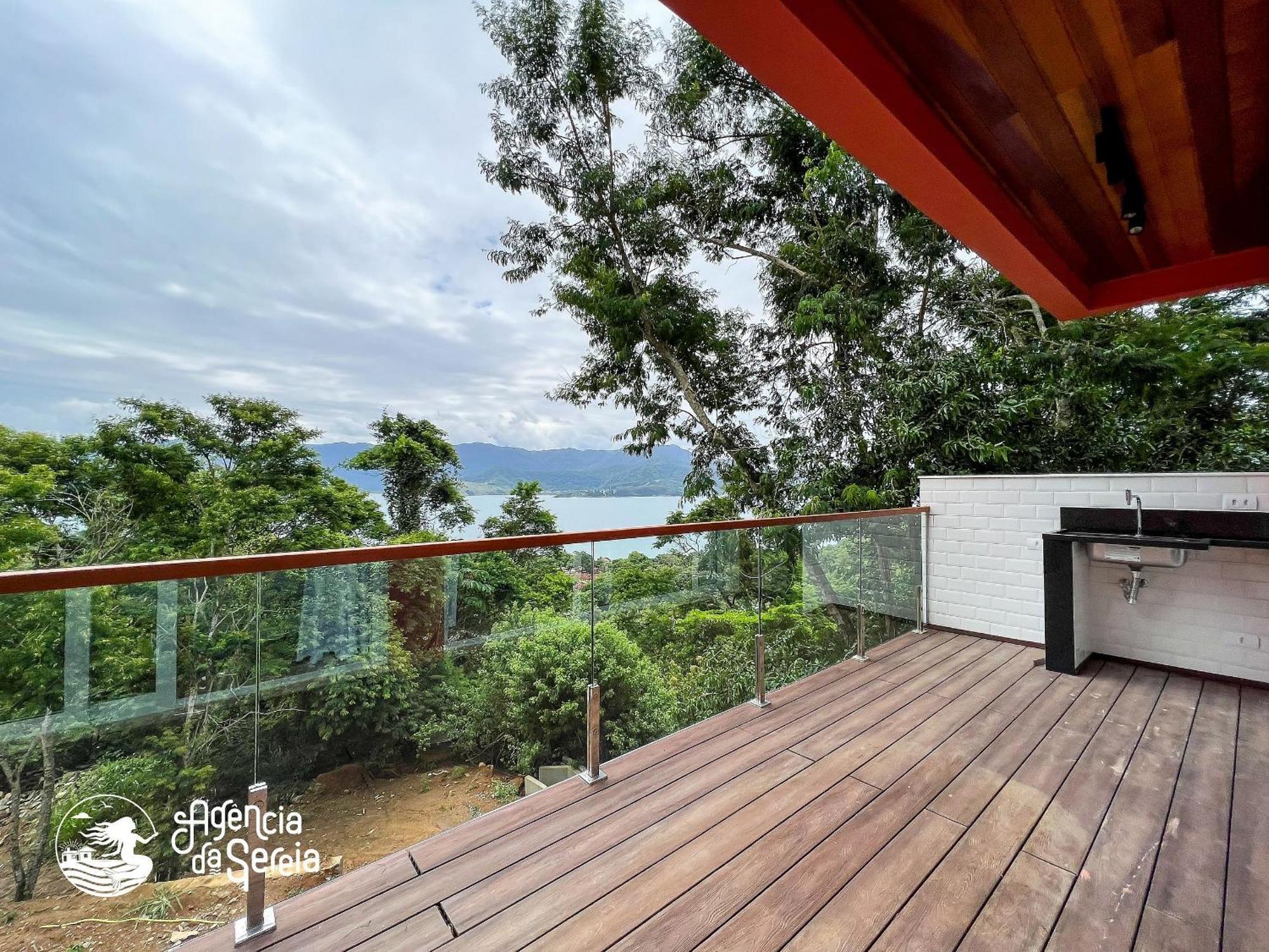 Linda Casa Com Vista Incrivel Em Condominio No Sul Da Ilha Ilhabela Luaran gambar